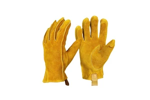 Wholesale Cowhide Leather Work Gloves Smooth Texture Unisex General Purpose Gardening Driver Motorcycle Safety Gloves