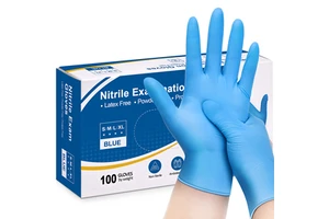 Good Quality Examination Blue Powder Free Nitrile Gloves Disposable Nitrile Gloves