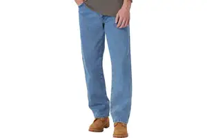 Manufacturer's Men's Denim Jeans Wide Leg Pants Mid Waist Hot Selling Plus Size Private Label High Quality at Affordable OEM