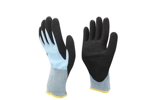 Factory Wholesale 15-pin Anti-cutting Nitrile Liner Frosted Grade 3 PE Anti-cut Wear-resistant Non-slip Waterproof Gloves