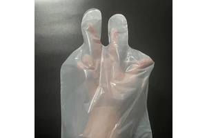 Disposable Plastic PE 2-Finger Gloves Sterile for Cleaning Usage