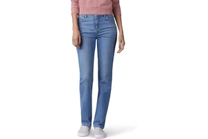 Plus Size Mid-Waist Stretch Denim Jeans with Custom Logo Design