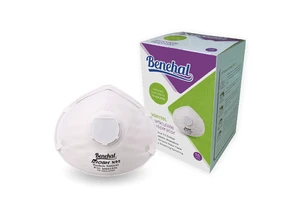 Benehal N95 Dust Mask with Disposable Exhalation Valve EN149 Certified Flat Pattern Respirator
