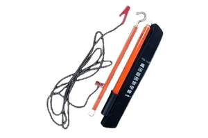 HV Safety Equipment Electrostatic Operation with Lead and Hook Glass Fiber Discharge Rod Safety Products