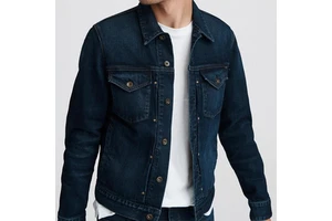 Factory Rate Men's Winter Casual Button Denim Jackets High Quality Professional Trending Fashion Waterproof Breathable 100%