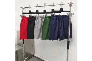 Trendy Casual Brand Collection Men's Unique Denim Casual Floral Print Shorts Set Mid Waist 100% Cotton Drawstring for Puff Print