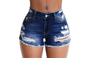 Quick Dry Breathable Slim Fit Lightweight Women Denim Shorts Comfortable to Wear Denim Shorts for Ladies