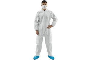Junlong Factory Disposable Anti-Static Waterproof Microporous Coverall Asbestos Removal Cleanroom Use Type 5/6 ISO13485 Anti-Cut