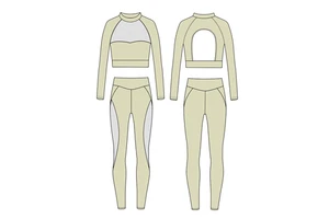 Free Design 2025 Sports Wear Eco Friendly Workout Clothing Manufacturers 2 Piece Private Label Gym Fitness Yoga Sets