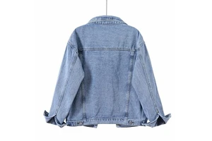 Hot Sale New Solid Color Casual Loose Denim Jean Jackets for Women