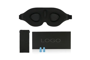 3D Contoured Cup Sleeping Eye Mask & Blindfold Soft Comfort Eye Shade Cover Night Sleep Mask For Blocking Out Light