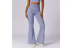 Yoke Butt Lift Yoga Pants Leggings Women Flare High Waist Flared Yoga Leggings