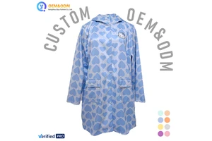 2026 Q&D OEM Custom Logo Printed Raincoat High Quality Outwear Composite Winter Puffer Jean Denim Women's Jacket