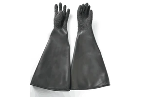 Industrial Safety Gloves with Particles Durable Rubber Material for Sandblasting