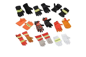 Cow Driver Working Hand Protection Elastic Silicone-free Powder-free Opera Length Firefighting Safety Gloves Yellow Black