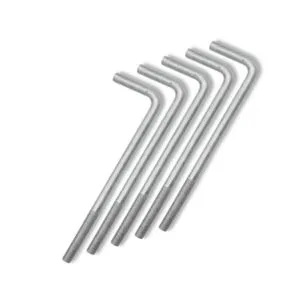High Quality L-Shaped Zinc-Plated Wedge Anchors 22mm X 500mm | Heavy Duty Strength Grade 8.8 Metric Thread Concrete Anchors