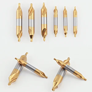 Various Sizes of Type a Titanium Plated Center Drill for Hole Machining Tool