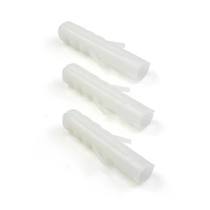Elehk White PE Plastic Anchor Extruded Plastic Anchor Plastic Dowel Nylon 10*70 12*60 mm Wall Plug