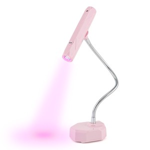 85% Girls love PINK Mini Rechargeable Cordless UV Led Soft Gel Finger Tip Flexible Desk Table Nail Lamp Flash Cure Touch Light