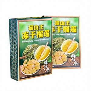 Tropika Musang King Freeze Dried Durian Sweet Tropical King Of Fruits Crispy Natural Snack Vacuum Packed Slices/Chunks