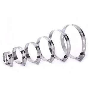 Factory 304/201 Clamp Pipe Clamp Water Pipe Bracket Bridge Stainless Steel Strong American Throat Hoop Clamp Pipe
