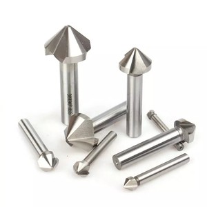 Wholesale High-Efficiency HSS 90 Degree Countersink Drill Bit 20mm 3 Flutes Silver Coated Chamfer with Straight Shank