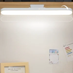 Custom Modern White Magnetic Rechargeable LED Eye Protection Desk Lamp Touch Control Dimmable USB Book Light Reading Lamp