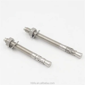 Hot Dip Galvanized Carbon Steel Grade 4.8 & 6.8 & 8.8 Concrete Fixing Expansion Wedge Anchor