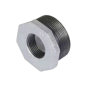 Factory Direct Sales Gi Pipe Fittings Hot Dip Galvanized BSP Thread Bushing for Pipeline Connection System