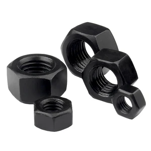 M4-M64 M8 M10 M12 M16 Grade 8 Black Oxide Hex Nut