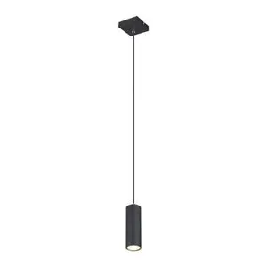 lmpara colgante 1xgu10 35w 230v color negro, ideal para iluminacin decorativa en interiores y ambientes modernos.