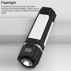 Handheld Hiking Fishing Ultralight USB Rechargeable 300 Lumens IP44 Waterproof Camping Lantern Magnet Hook Emergency LED 3 Modes
