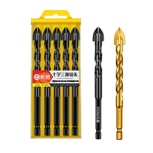 SONGQI Black Cross Head Multi-purpose Drill Bit Glass Drill Bit Broca Tiles Drill Bit for Glass Ceramic Tile Marble