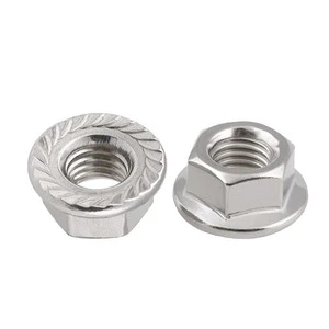 Fastener Product DIN6923 SS304/SS316 Stainless Steel Hex Flange Nut M2-M20 for Factory
