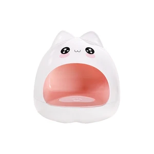 Mini LED UV Cat Nail Lamp Cute Cartoon Nail Hot Lamp Quick Dry Gel Curing Phototherapy Lamp Wholesale Plastic Battery Type