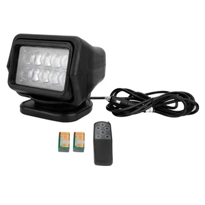 LED Remote Control Searchlight 50W Remote Car Marine 12V 24V Boat LED Ceiling Light Spotlight Searchlight Outdoor Lamp Garden