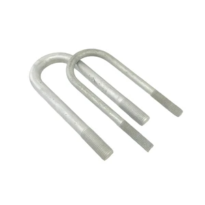 Heavy Duty Steel Clamp Corrosion Resisting Nut Pipe Clamp High Strength Zinc Galvanizing Carbon Steel U Bolt