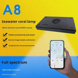 A8 Coral Light A+ Smart Control Full Spectrum Marine Aquarium LED 100W Eco-friendly Professional LPS Hard SPS Rectangle Desktop