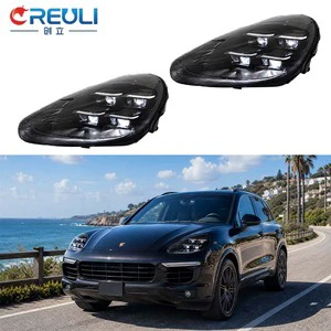 CREULI Auto Parts LED Headlight 2024 PDLS Matrix Style for Porsche Cayenne 958.2 2015-2017 Plug and Play High Quality Car Lights