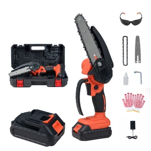 Wholesale 21V 1550W 185mm DIY Oil Saw Customizable 21V Lithium Battery Electric Chain Saw OEM Industrial Use