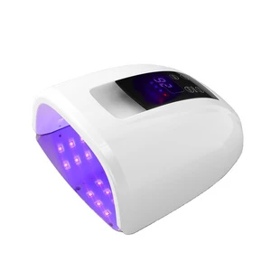 Wholesale Nail Equipment UV Lamp 90w Cordless Rechargeable Mirror Metal Base UV LED Lamp Quick Curing Nail Dryer Led Lamps
