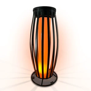 New Design Outdoor Hanging Metal Solar Lanterns IP65 LED Garden Lights with Flickering Flame & Birdcage Home Patio Decor
