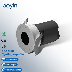 2026 Factory Price 10/12w 75mm COB IP20 Down Downlight Spot Lights Mini Anti Glare Led Ceiling Light Recessed Downlights 12w