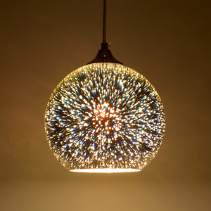 Popular Round Ball Pendant Light Hotel Bed Side Creative LED Iron Crystal Chandelier for Living Room Dining Room Lamp One Light