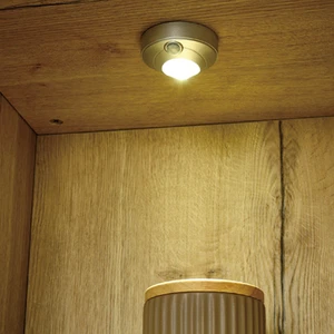 New Arrival LED PIR Round Battery Light Modern Cabinet Lights with Dimmer Easy Installation for Kitchen Living Room