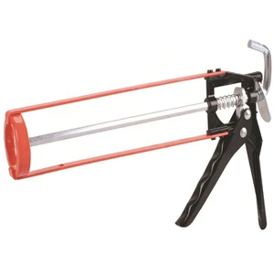 Manual Industrial Caulking Gun Cartridge Gun Glass Tool with Aluminum Construction Hex Rod Plunger & Ratchet Grip