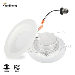 Selectable 6'' 4 Inch 9w 12w 5cct Ul-listed Dimmable LED Downlight Retrofit Recessed Lighting Kit Fixture LED Ceiling Light