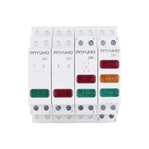 Signal Light DIN Rail Indicator AC/DC 9-24V 230V Screw Terminal IP20 Green Red Yellow LED Single/Double/Three Light Display