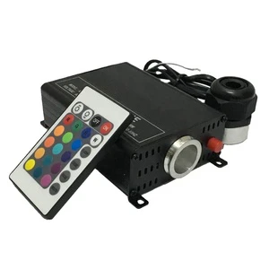 Promotion 16w RGB Led Fiber Optic Light Engine with 24keys Remote Controller AC85-265V