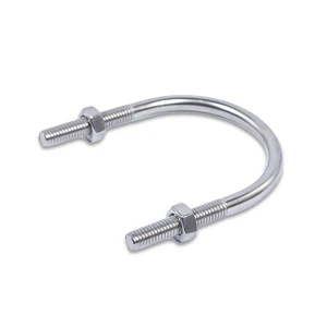Fastener Zinc Plated Carbon Steel U Type Shape Clamp Bolt with Nut